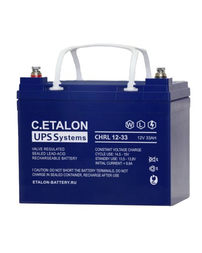 C.ETALON CHRL 12-33. Аккумулятор герметичный свинцово-кислотный. ETALON в Твери