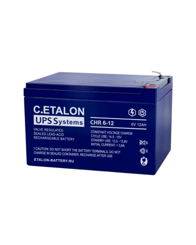 C.ETALON CHR 6-12. Аккумулятор герметичный свинцово-кислотный. ETALON в Твери