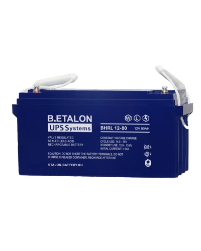 B.ETALON BHRL 12-80. Аккумулятор герметичный свинцово-кислотный. ETALON в Твери