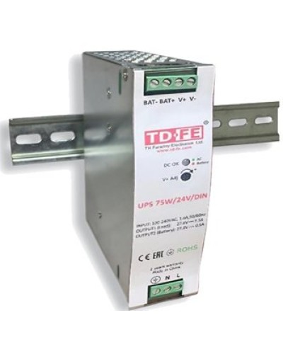 UPS 75W/24V/DIN. Блок бесперебойного питания. FARADAY в Твери
