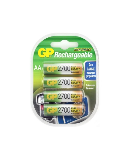 GP 270AAHC AA (GP 270AAHC-2DECRC4), упак. 4 шт.. Перезаряжаемые аккумуляторы. GP Batteries в Твери