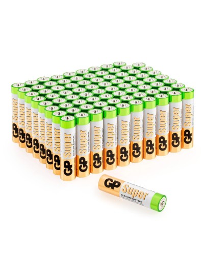 GP Super Alkaline 24A AAA (GP 24A-2CRVS80), упак. 80 шт.. Алкалиновые батарейки. GP Batteries в Твери