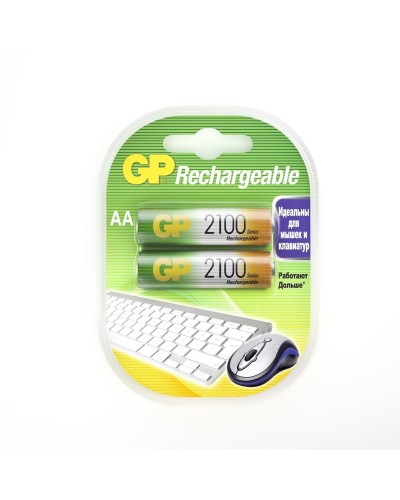 GP 210AAHC AA (GP 210AAHC-2DECRC2), упак. 2 шт.. Перезаряжаемые аккумуляторы. GP Batteries в Твери