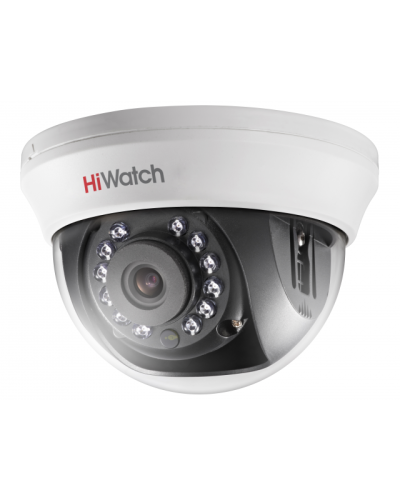 DS-T201(B) (3.6мм). Бюджетная видеокамера мультиформатная купольная. HiWatch в Твери