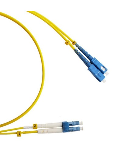 FC-D2-9-LC/UR-SC/UR-H-3M-LSZH-YL. Патч-корд волоконно-оптический LC/UPC-SC/UPC. Hyperline в Твери