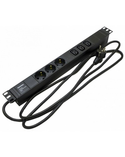 SHE19-3SH-3IEC-2.5EU. Блок розеток 19. Hyperline в Твери