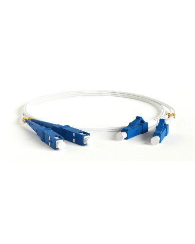 FC-D2-9A1-LC/UR-SC/UR-H-3M-LSZH-WH. Патч-корд волоконно-оптический LC-SC. Hyperline в Твери