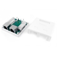 SB1-2-8P8C-C6-SH-WH. Розетка RJ-45. Hyperline