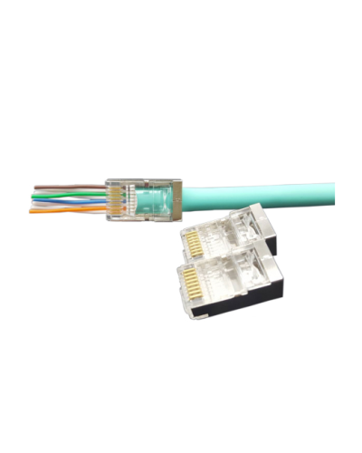 PLEZ-8P8C-U-C6-SH-100 (100 шт). Разъем RJ-45. Hyperline в Твери