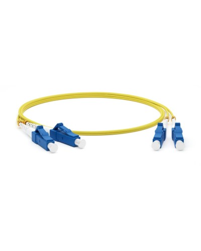 FC-D2-9-LC/UR-LC/UR-H-15M-LSZH-YL. Патч-корд волоконно-оптический одномодовый. Hyperline в Твери