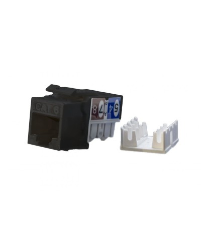 KJ9-8P8C-C6-90-BK. Вставка Keystone Jack RJ-45. Hyperline в Твери