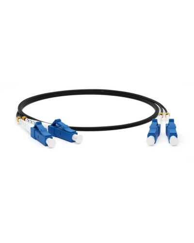 FC-D2-9-LC/UR-LC/UR-H-3M-LSZH-BK. Патч-корд волоконно-оптический одномодовый. Hyperline в Твери