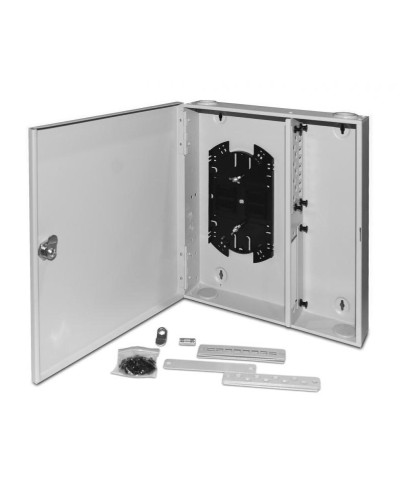FO-WBX-4xSLT-W140H42-32UN-GY. Кросс оптический настенный. Hyperline в Твери