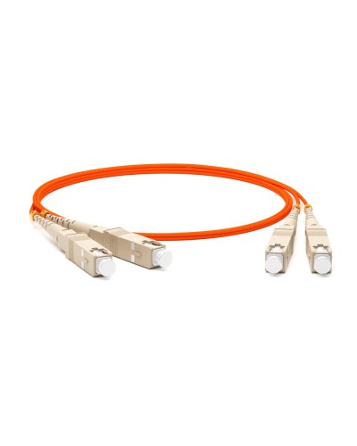 FC-D2-62-SC/PR-SC/PR-H-2M-LSZH-OR. Патч-корд волоконно-оптический многомодовый. Hyperline в Твери