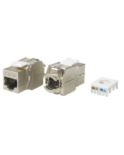 KJ8-8P8C-C6-180-TLS-SH-F-WH. Вставка Keystone Jack RJ-45. Hyperline в Твери