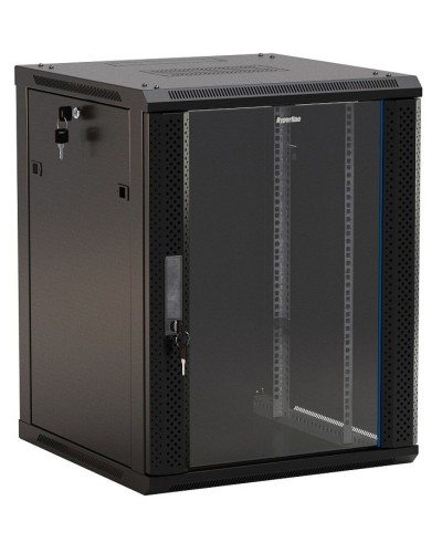 TWB-0966-GP-RAL9004. Шкаф телекоммуникационный 19 настенный 9U. Hyperline в Твери