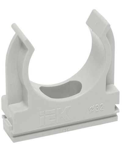 Держатель с защёлкой D20 серый ELASTA (100 шт) (CTA10D-CF20-K41-100). Держатель с защёлкой. IEK в Твери