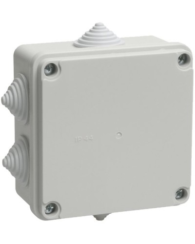 Коробка распаячная КМ41234 100х100х50 открытой проводки IP55 6 гермовводов серая (UKO11-100-100-050-K41-55). Коробка распаячная безгалогенная (HF). IEK в Твери