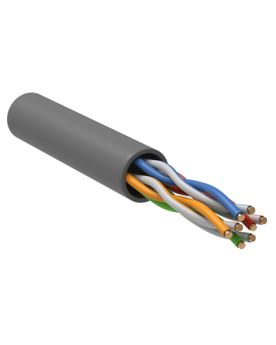 GENERICA U/UTP кат. 5 CCA 100МГц 4 пары PVC INDOOR серый (BC1-C504-111-305-G). Кабель «витая пара» (LAN) для структурированных систем связи. IEK в Твери