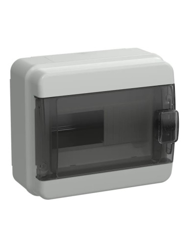 Корпус пластиковый КМПн-8 IP65 TEKFOR (TF5-KP72-N-08-65-K03-K02). Корпус модульный пластиковый черная прозрачная дверь. IEK в Твери