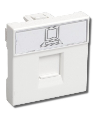 РКИ-20-00-П RJ-45 UTP белая (CKK-40D-RI2-K01). Розетка информационная 2 модуля ПРАЙМЕР. IEK в Твери