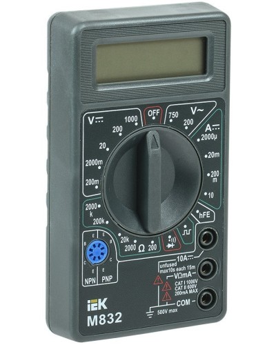 Мультиметр цифровой Universal M832 (TMD-2S-832). Мультиметр цифровой. IEK в Твери