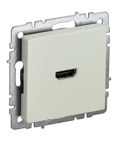 Розетка HDMI РHDMI-0-БрКр бежевый BRITE (BR-H10-K10). Розетка HDMI. IEK в Твери