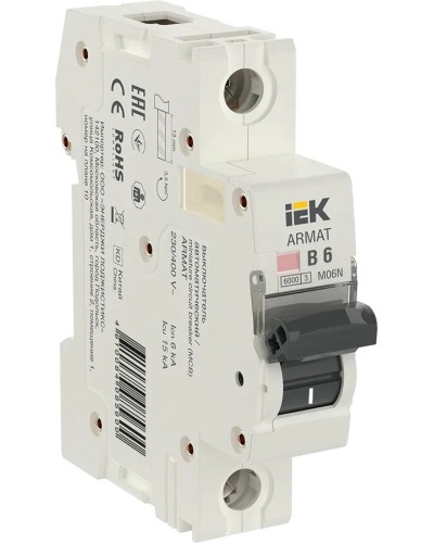 M06N 1P B 6А 6кА ARMAT (AR-M06N-1-B006). Автоматический выключатель. IEK в Твери