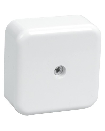 Коробка распаячная КМ41206-01 50х50х20 открытой проводки (4 клеммы 3 мм²) белая (UKO10-050-050-020-K01). Коробка распаячная безгалогенная (HF). IEK в Твери