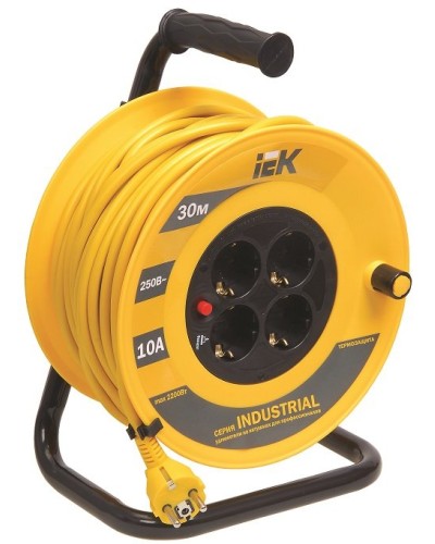 УК30 4 места, 30м (WKP15-16-04-30). Удлинитель на катушке Industrial. IEK в Твери