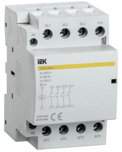 Контактор модульный КМ25-40М AC/DC (MKK21-25-40). Контактор модульный. IEK в Твери