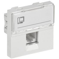 Розетка RJ45 кат.6 PRIMER РКИ-20-00-П-6 белый IEK (PR-KK40D-RI-0-2-1C06U-K01). Розетка RJ-45. IEK