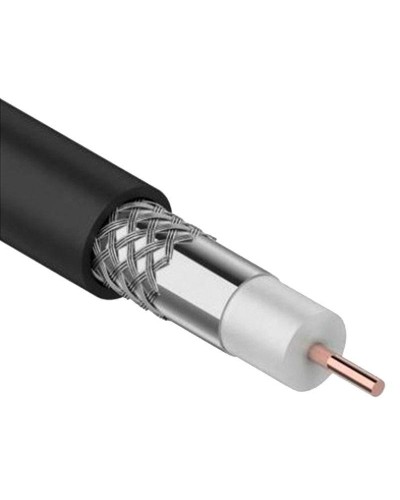 GENERICA RG11 CCS 75Ом FPE PVC черный (CC1-R1F1-119-300-G). Кабель коаксиальный омедненный. IEK в Твери