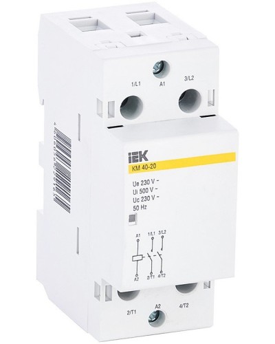 Контактор модульный КМ40-20 AC (MKK11-40-20). Контактор модульный. IEK в Твери