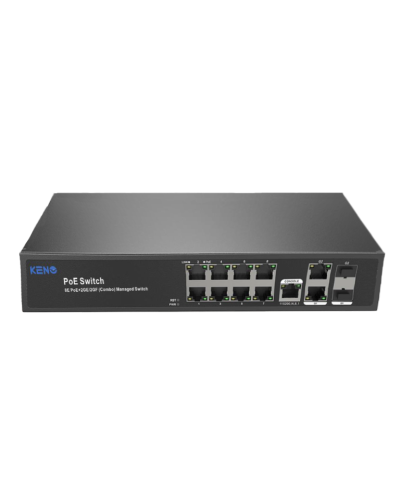 KN-SW802SFP/M2. Коммутатор с питанием по PoE. KENO в Твери