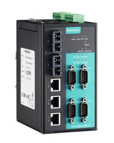 NPort S8455I-SS-SC. 4-портовый преобразователь. MOXA в Твери