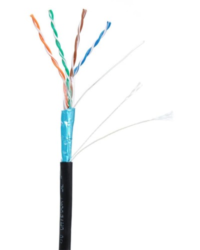 F/UTP 4pair, Cat5e, Out, PE (EC-UF004-5E-PE-BK-1). Кабель «витая пара» (LAN) для структурированных систем связи. NETLAN в Твери