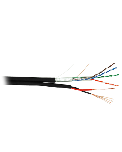F/UTP 4pair, Cat5e, Out, PVC+PWR (EC-UF004-5E-PC050-PE-BK). Кабель «витая пара» (LAN) для структурированных систем связи. NETLAN в Твери