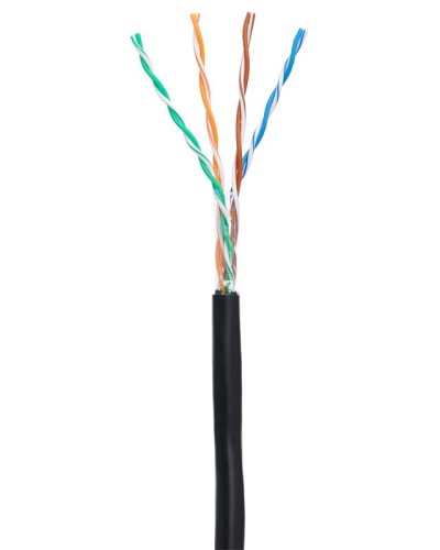 U/UTP 4pair, Cat5e, Out, PE (EC-UU004-5E-PE-BK-1). Кабель «витая пара» (LAN) для структурированных систем связи. NETLAN в Твери