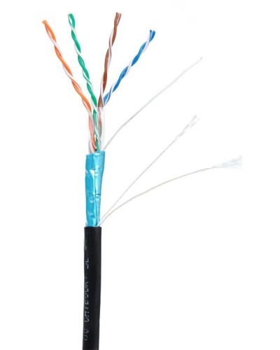F/UTP 4pair, Cat5е, Out, PE (EC-UF004-5E-PE-BK). Кабель «витая пара» (LAN) для структурированных систем связи. NETLAN в Твери