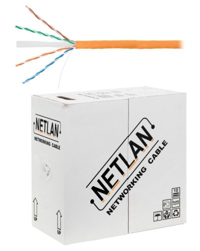 U/UTP 4pair, Cat6, Solid, In, LSZH (EC-UU004-6-LSZH-OR). Кабель «витая пара» (LAN) для структурированных систем связи. NETLAN в Твери