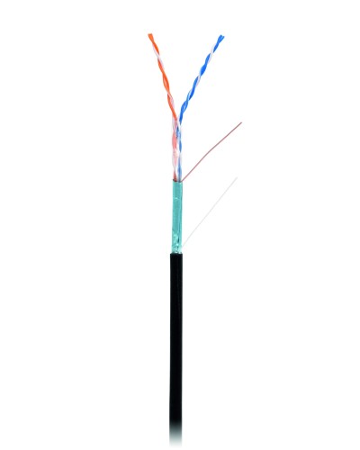 F/UTP 2pair, Cat5, Out, PE (EC-UF002-5-PE-BK). Кабель «витая пара» (LAN) для структурированных систем связи. NETLAN в Твери