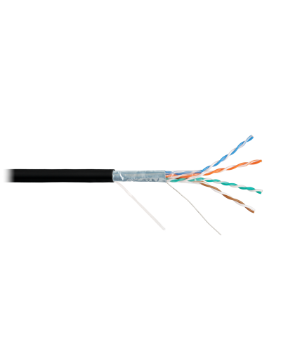 F/UTP 4pair, Cat5e, Solid, Out, PVC (NMC 9200B-BK). Кабель «витая пара» (LAN) для структурированных систем связи. NIKOMAX в Твери