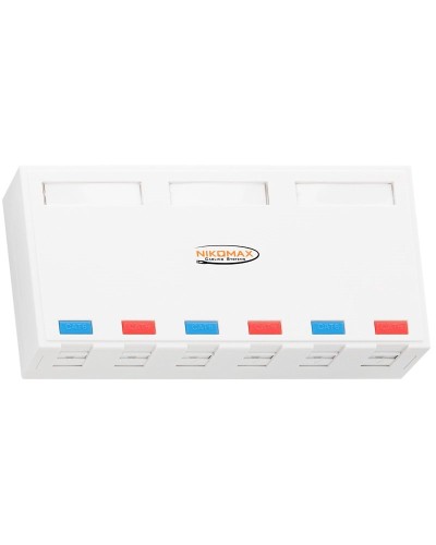 NMC-MB6P-ST-WT. Корпус настенной розетки. NIKOMAX в Твери