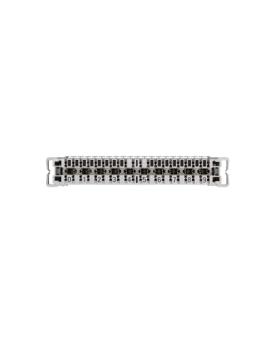 NMC-PL10-CU-10 (10 шт). Плинт неразмыкаемый, (0...9), крепление под кронштейн и круглые направляющие. NIKOMAX в Твери