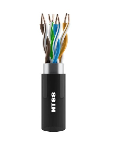 NTSS-OUT-UTP4-5Е-PE-BL кат.5E UTP 4 пары 24AWG PE внешний 305м черный. Кабель «витая пара» (LAN) для структурированных систем связи. NTSS в Твери