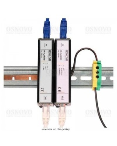 SP-IP/1000D. Устройство грозозащиты цепей Ethernet. OSNOVO в Твери