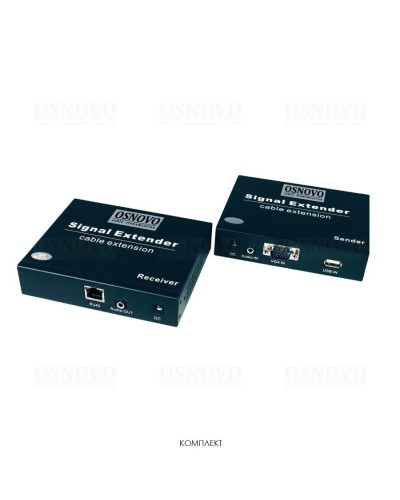 TLN-VKM/1+RLN-VKM/1(ver.2). Удлинитель VGA, аудио-сигналов. OSNOVO в Твери