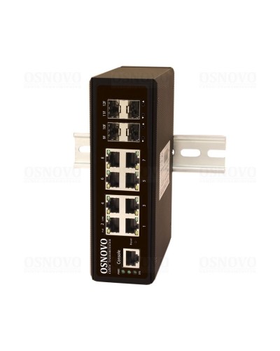 SW-70804/IL. Промышленный коммутатор Gigabit Ethernet на 12 портов. OSNOVO в Твери
