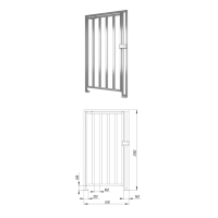 Praktika К-10-Н левая. Калитка полноростовая. OXGARD